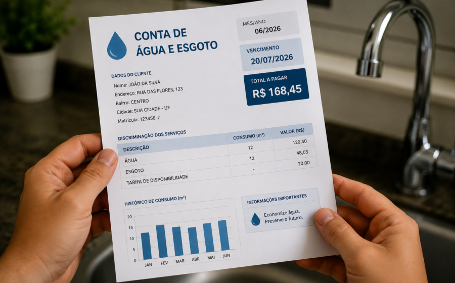 Câmara aprova projeto que proíbe cobrança de consumo mínimo nas contas de água e esgoto